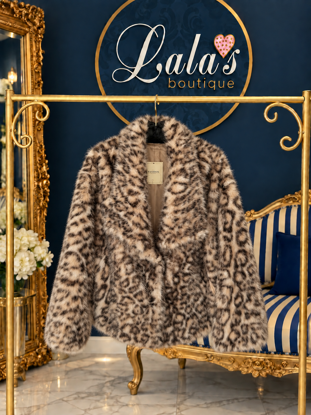 LEOPARD FUR COAT