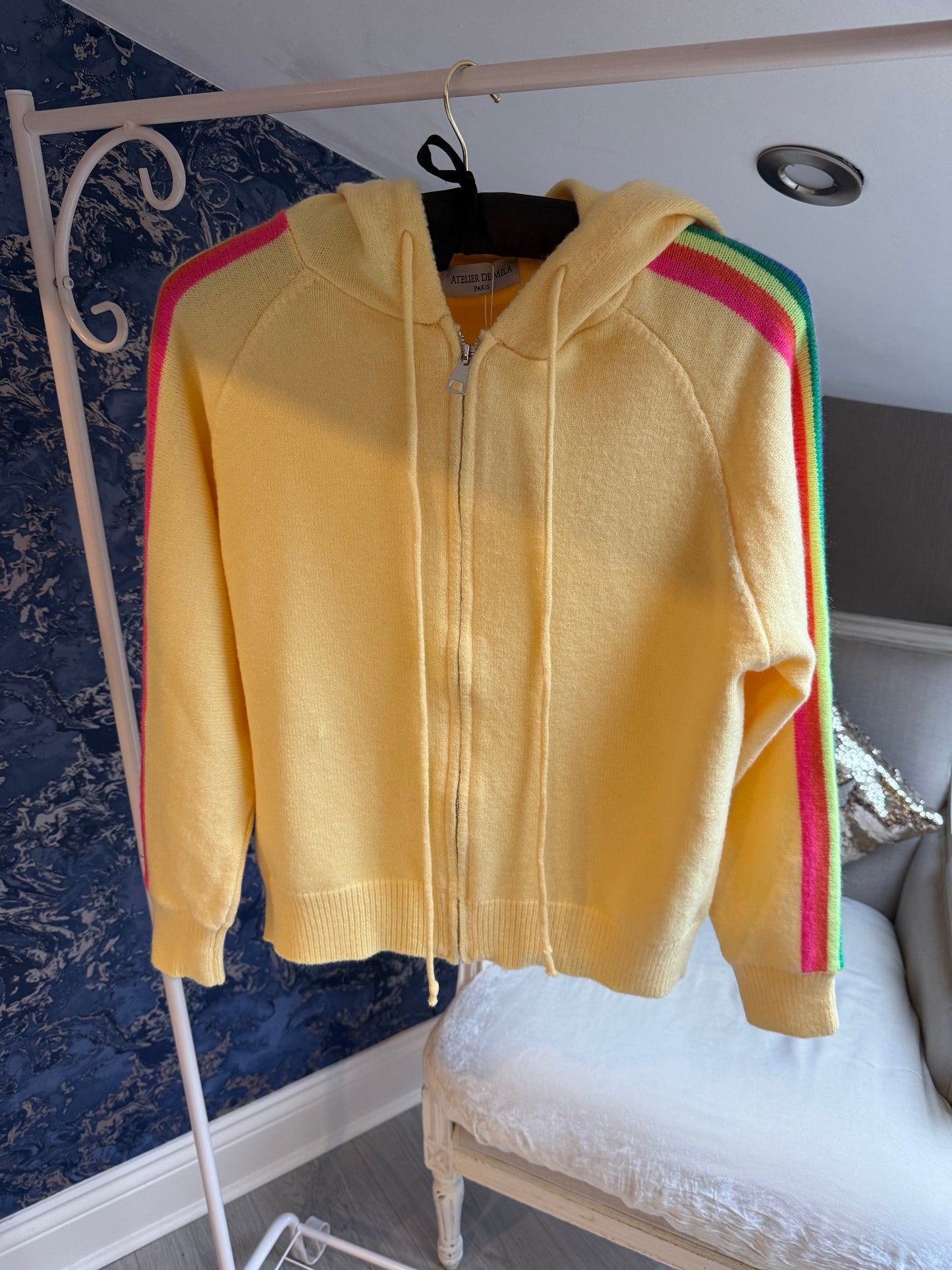 YELLOW RAINBOW HOODY ๐