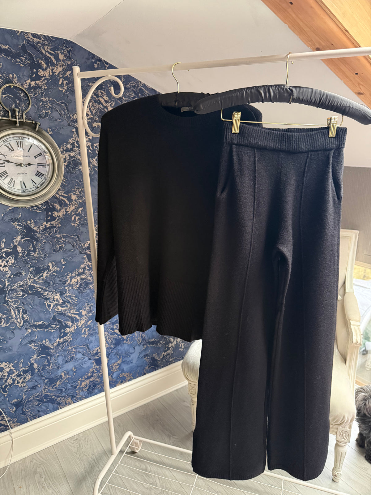 BLACK KNITTED CO-ORD