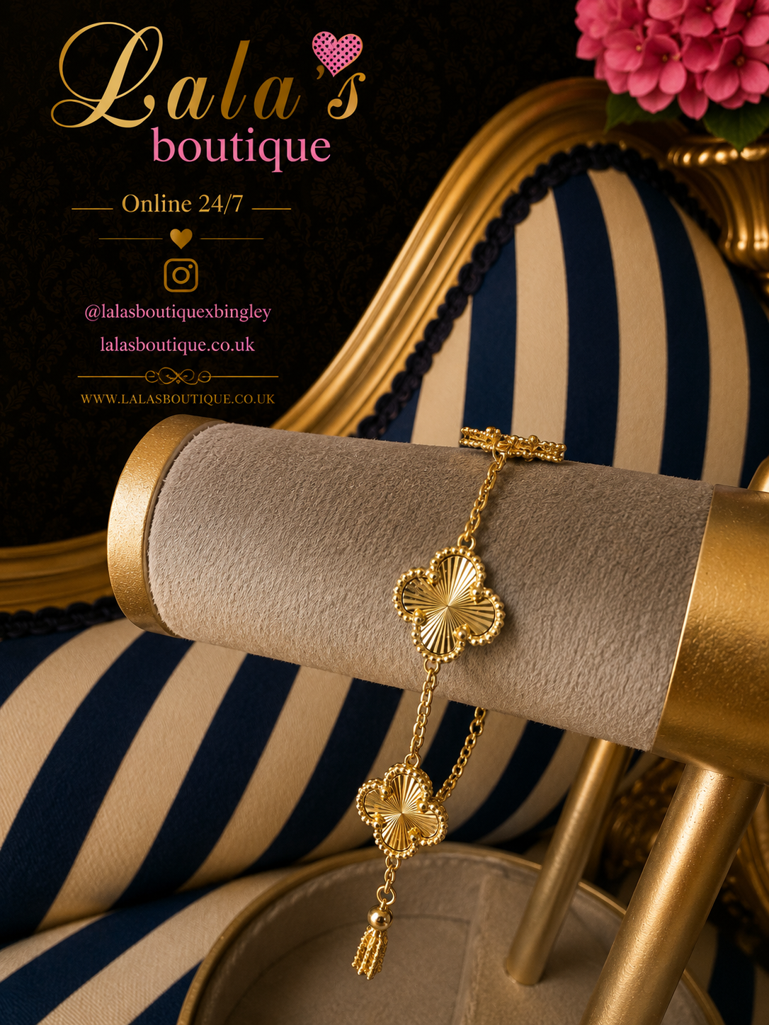 GOLD ALHAMBRA CLOVER BRACELET