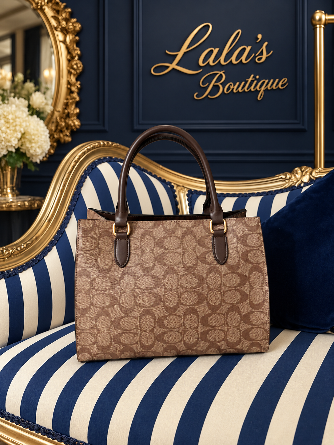 BROWN SIGNATURE C BAG