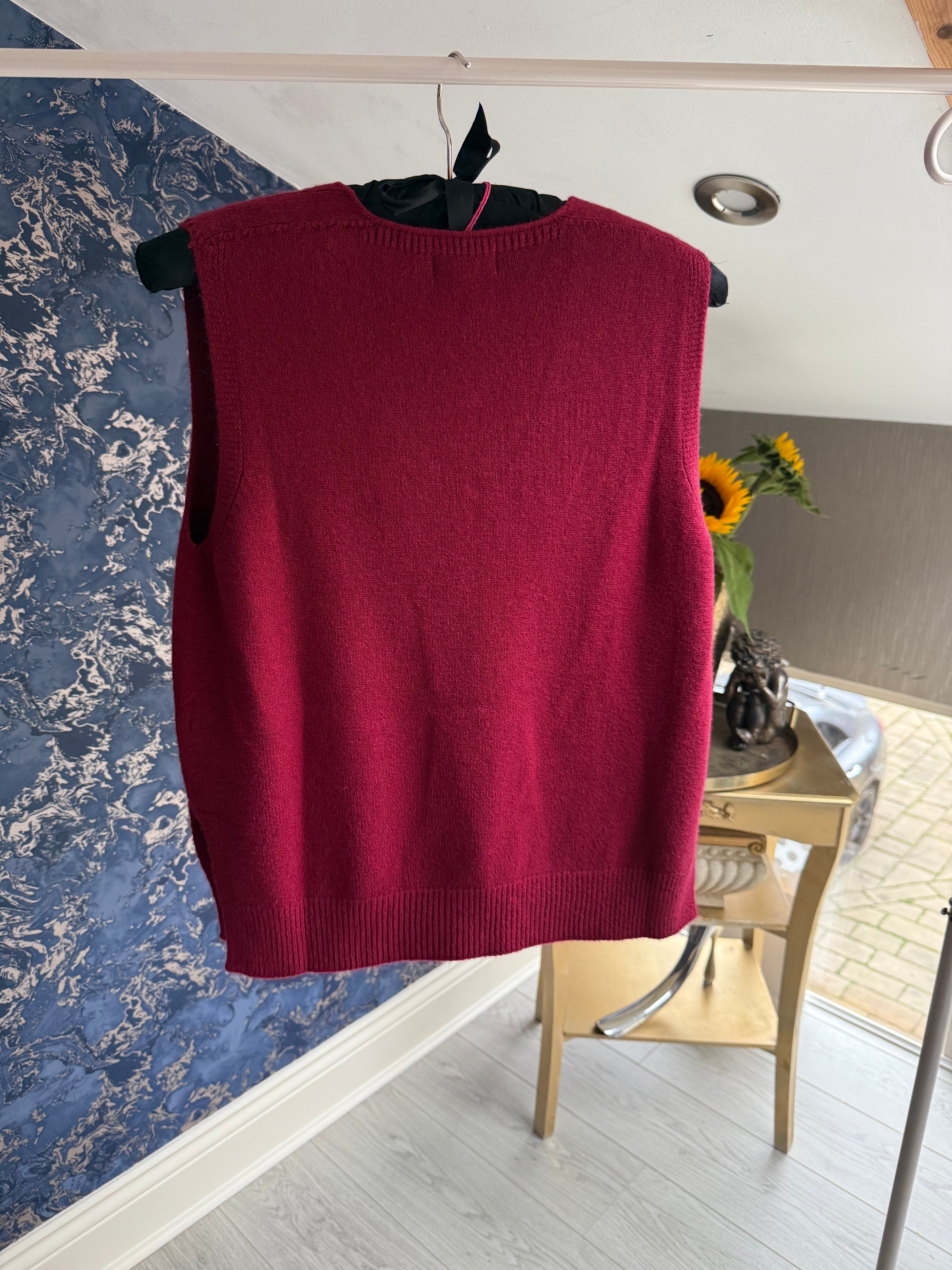 BORDO SLEEVELESS KNIT JUMPER