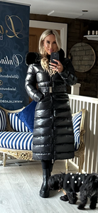 LUX FUR HOOD MIDAXI QUILTED COAT