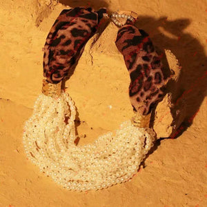 LEOPARD PEARL NECKLACE