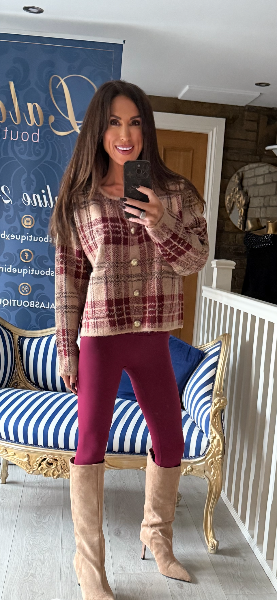 TARTAN CARDIGAN
