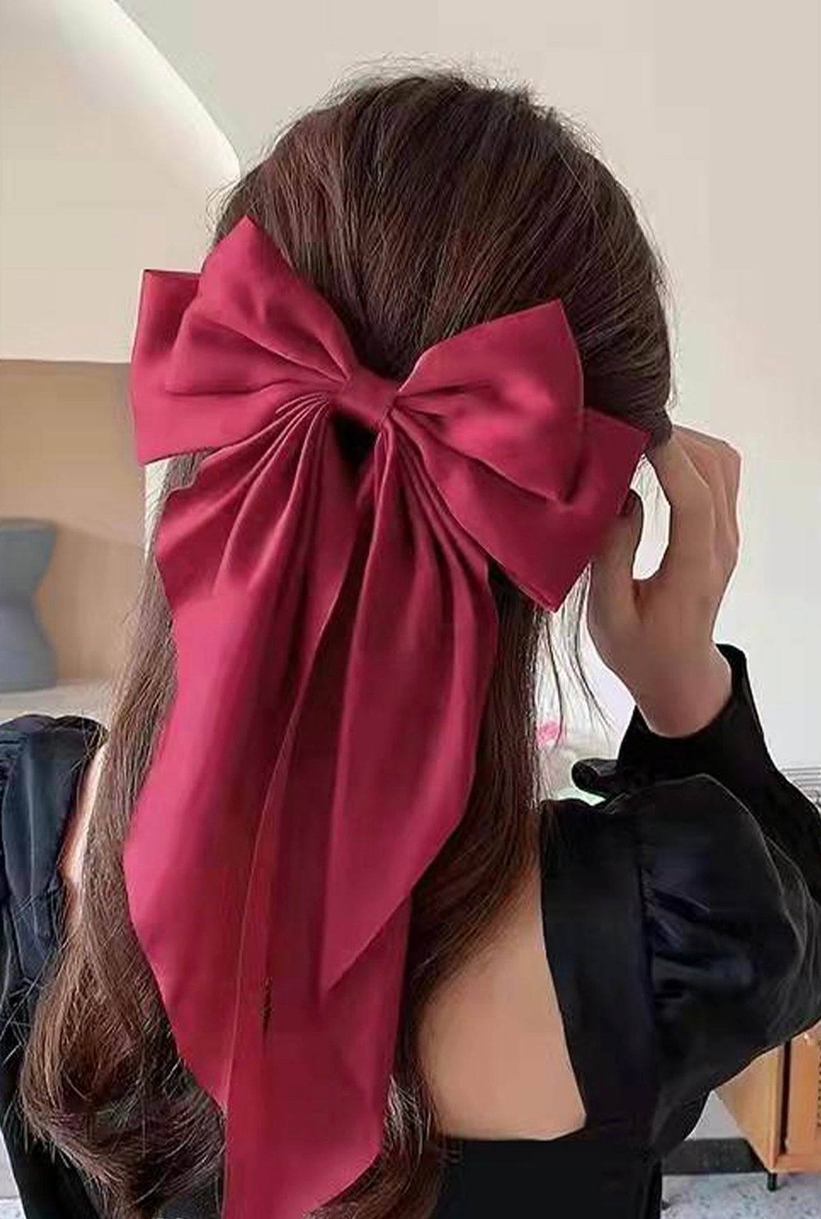 RED HAIR BOW