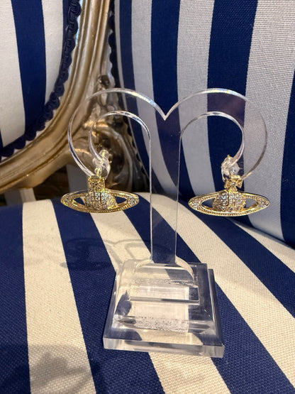 GOLD ORB EARRINGS