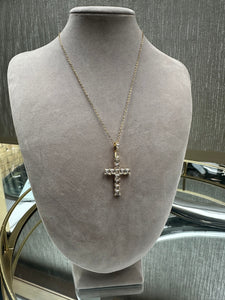 GOLD CROSS NECKLACE