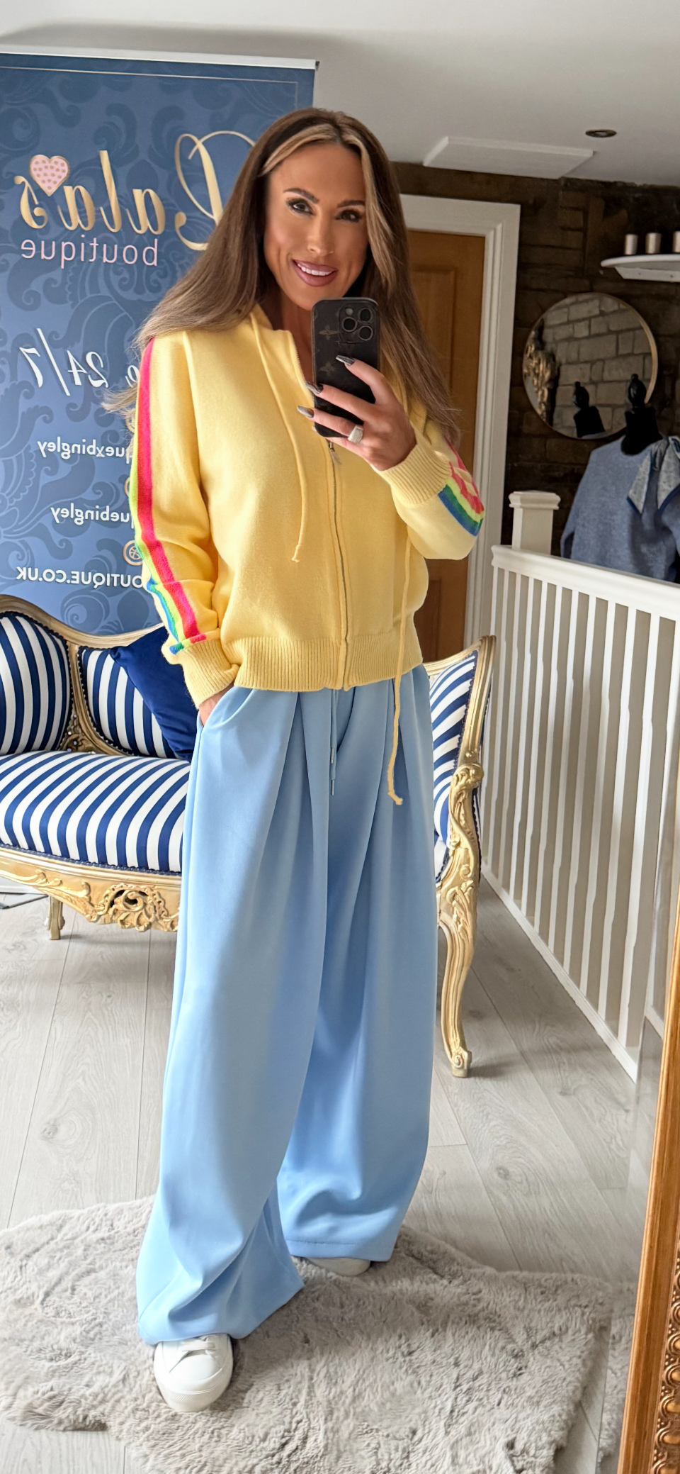 YELLOW RAINBOW HOODY 🌈