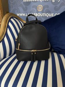 BLACK ZIP RUCKSACK 131
