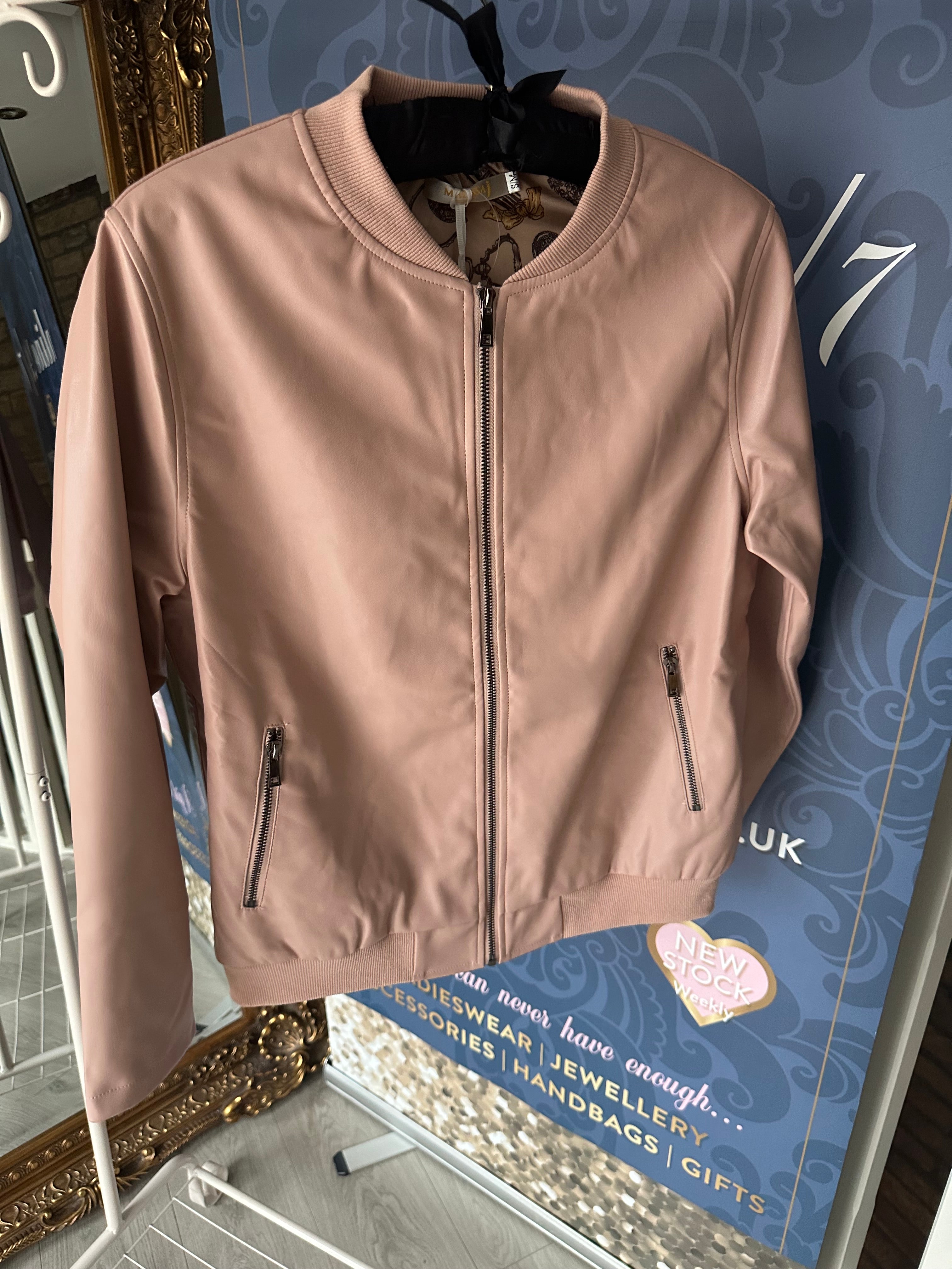 BLUSH PU BOMBER