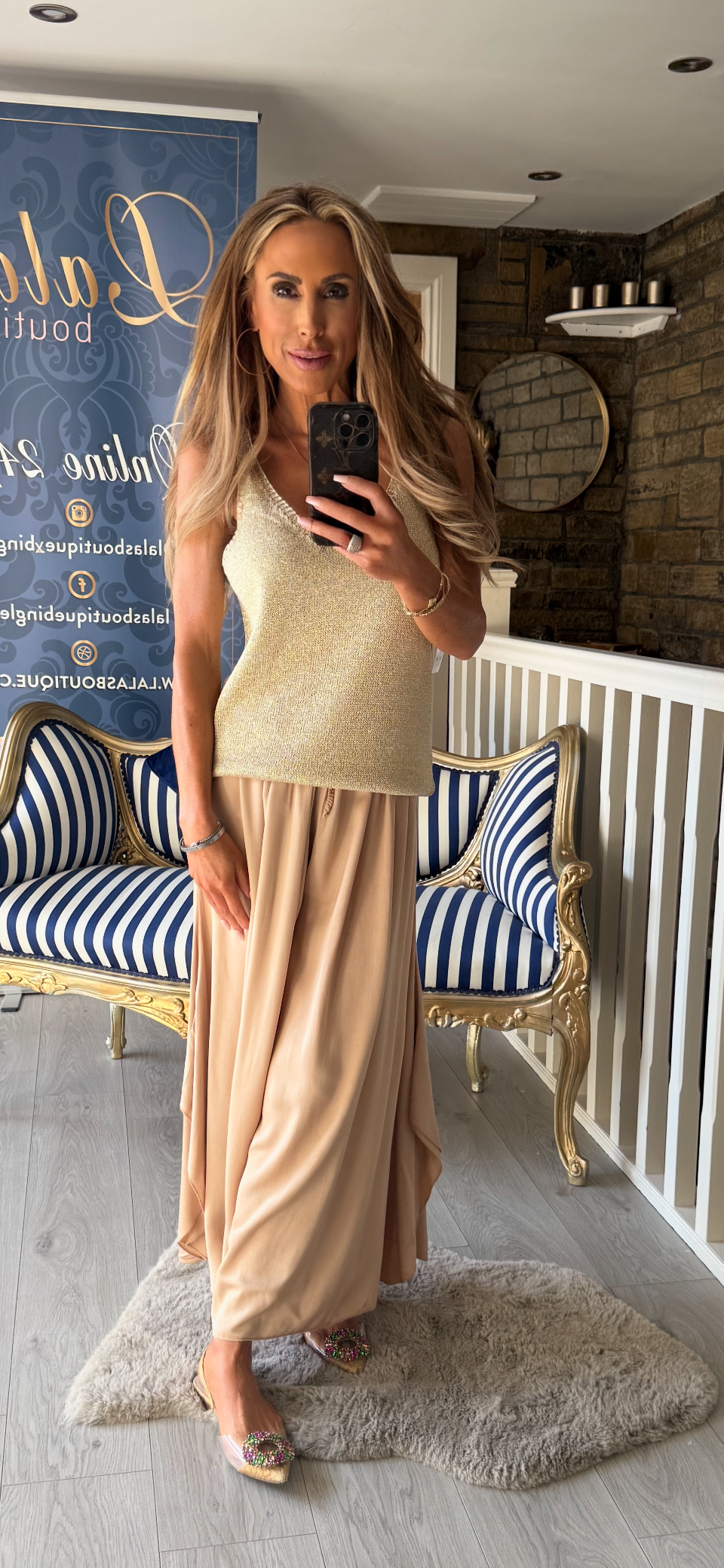 CAMEL FLUID TROUSERS