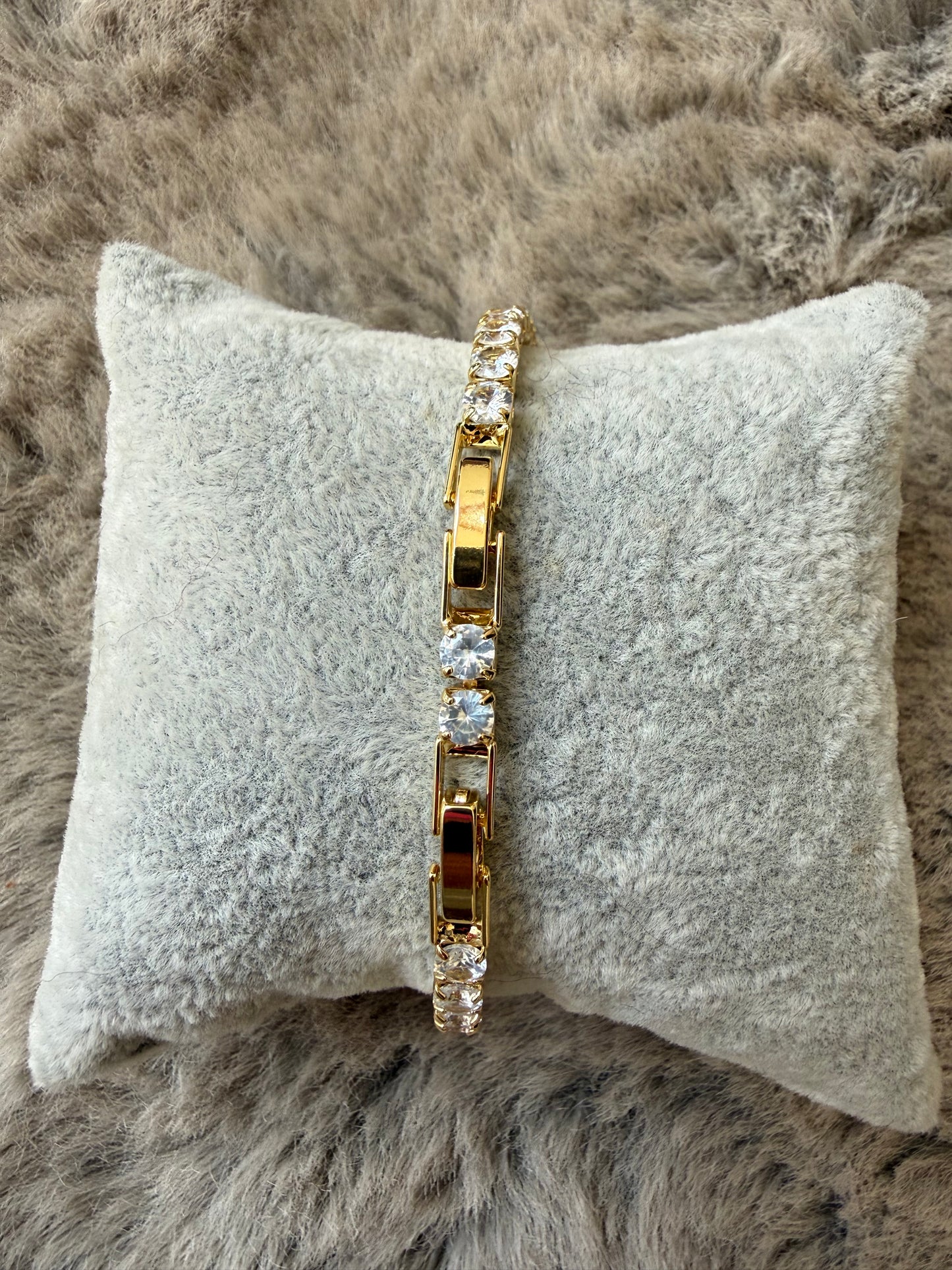 GOLD TENNIS BRACELET