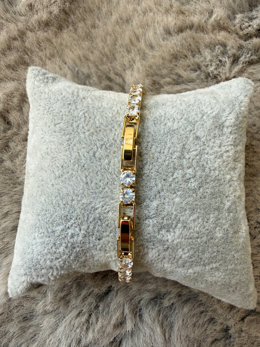 GOLD TENNIS BRACELET