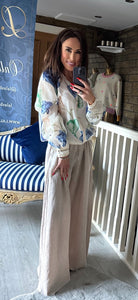 LINEN BEIGE TROUSER