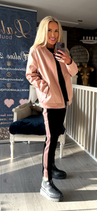 BLUSH PU BOMBER