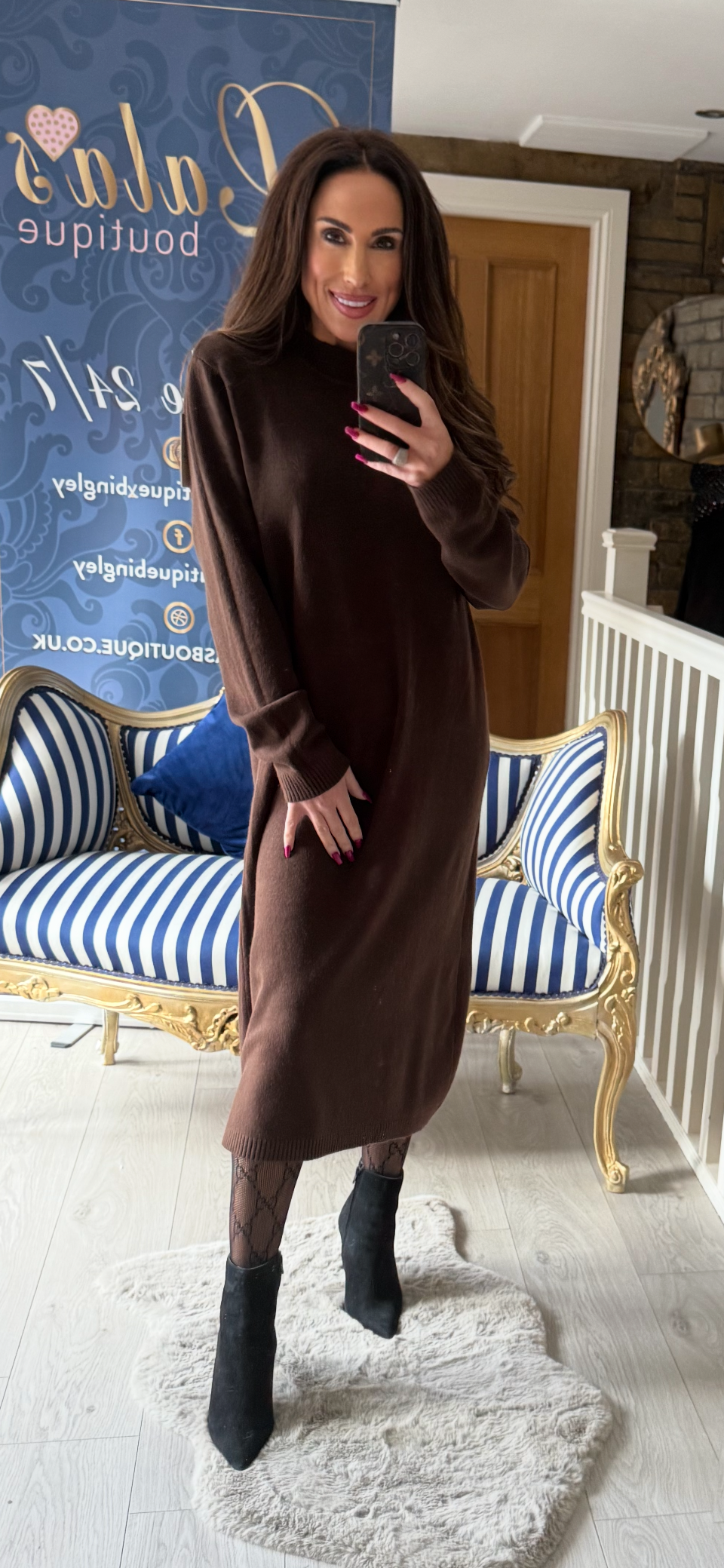 CHOCOLATE JUMPER DRESS
