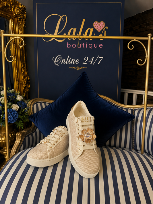 CRYSTAL TWEED TRAINERS