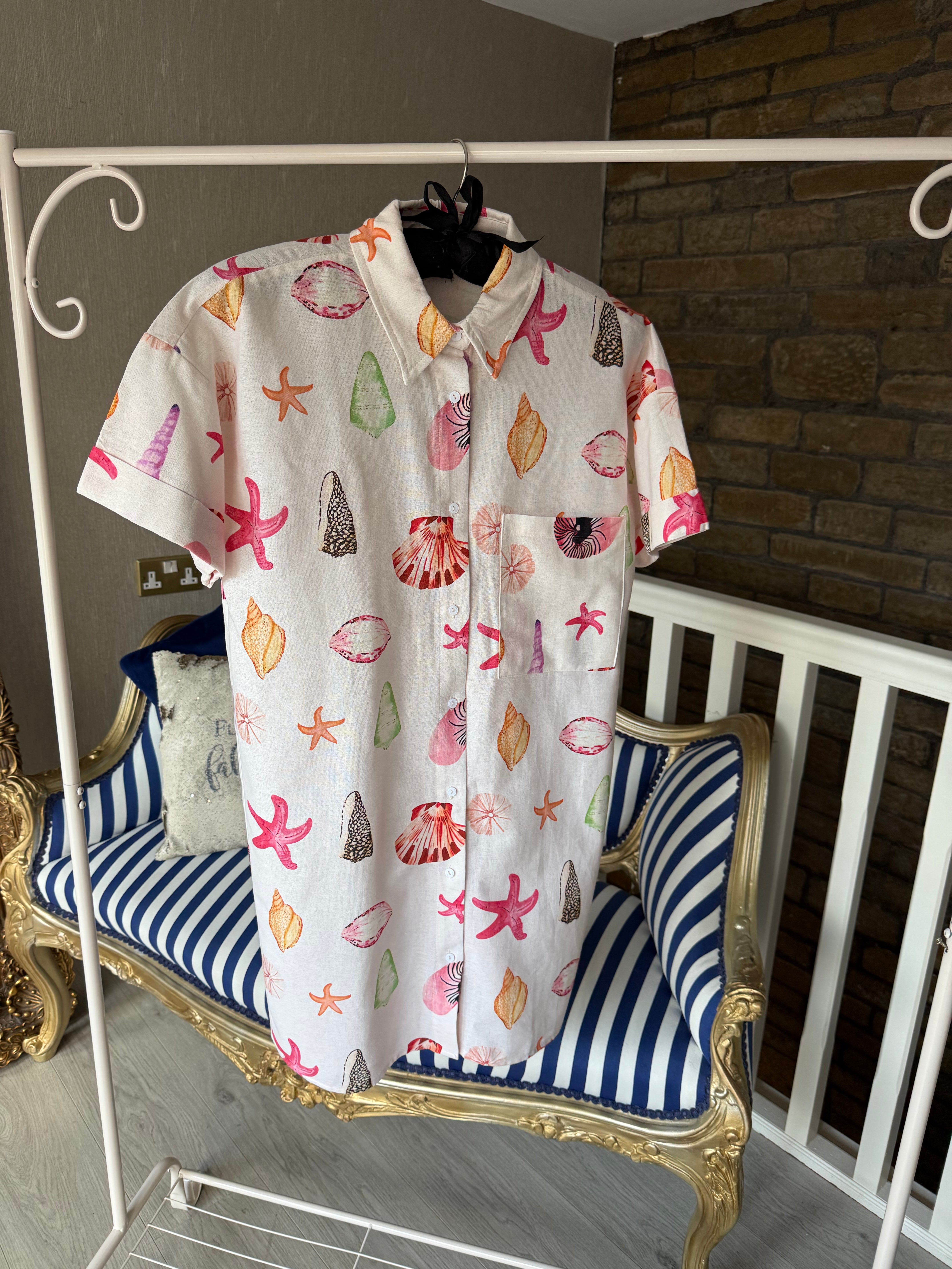 SHELL SHIRT DRESS