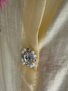 DELICATE SHEER LEMON BLOUSE