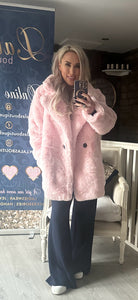 BABY PINK SUPER SOFT FUR COAT