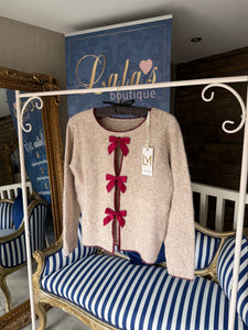 WINE BOW BACK JUMPER
