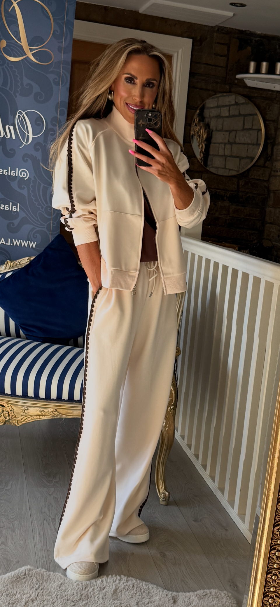 BLANKET STITCH LUX TRACKSUIT