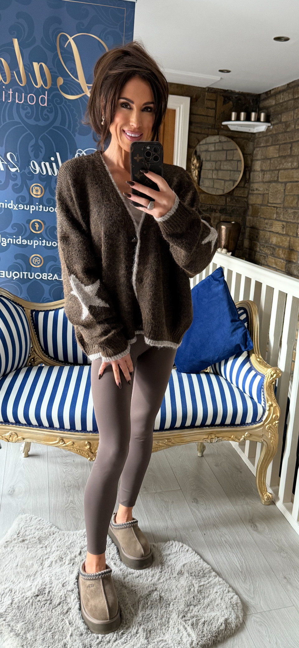 CHOCOLATE STAR CARDIGAN