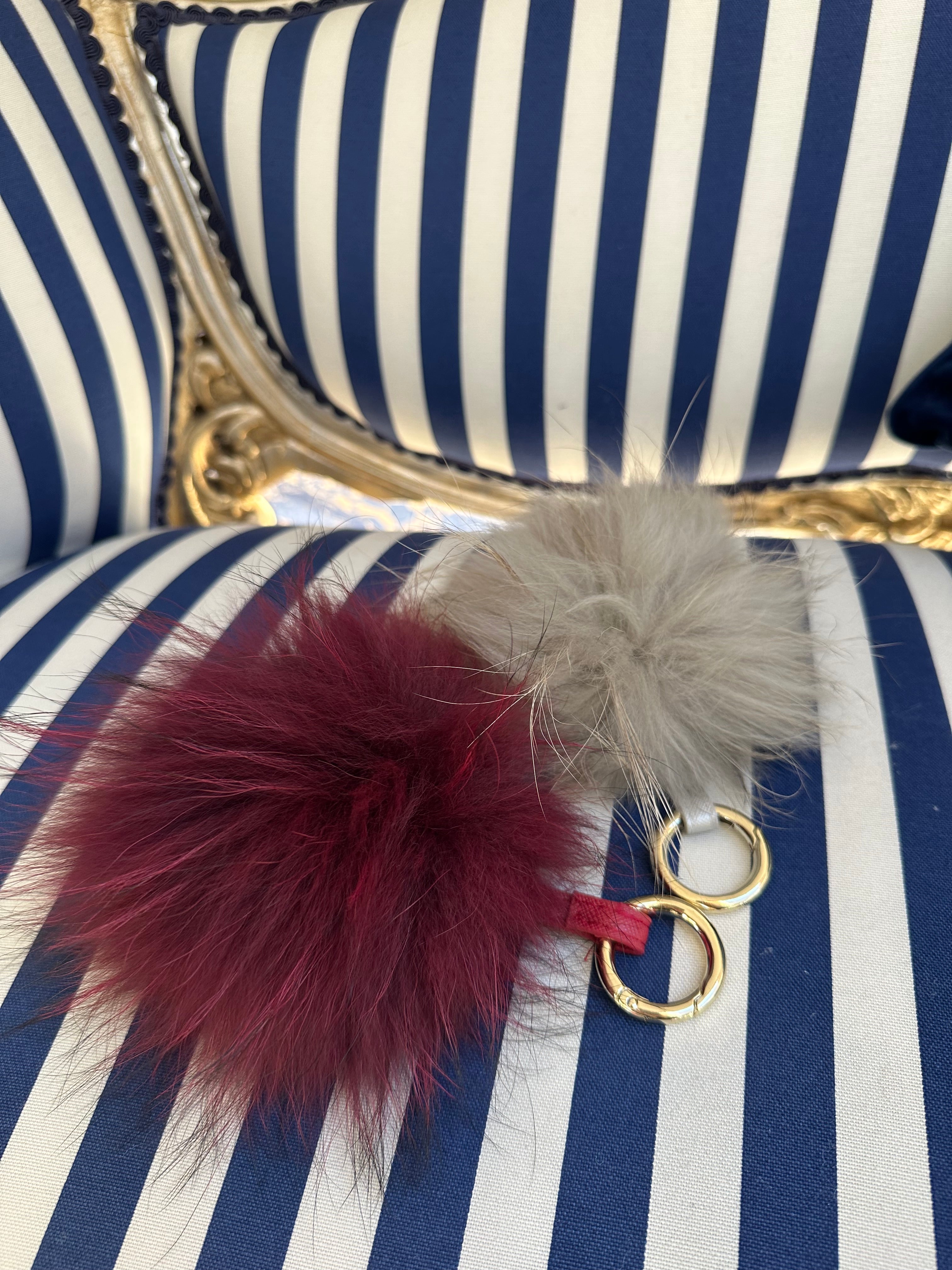 FUR POM POM KEYRING / BAG CHARM