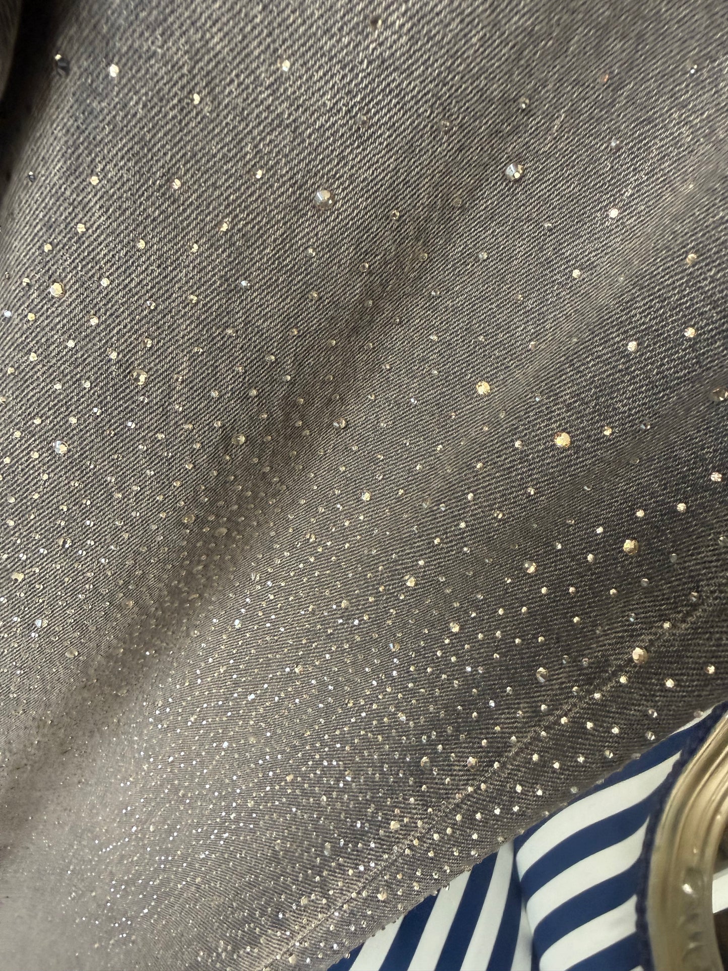 MOCHA RHINESTONE JEAN