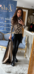 ANIMAL CUT AWAY KNITTED JUMPER