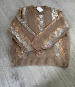 CAMEL FOIL JUMPER