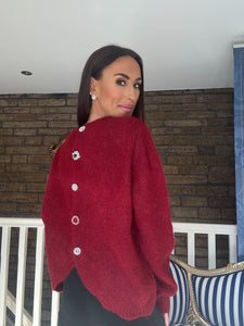 RED JEWEL BACK JUMPER