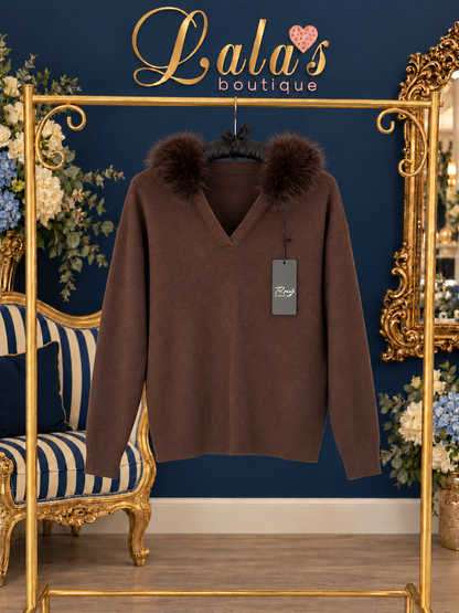 CHOCOLATE FUR HOODIE