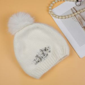 CREAM CRYSTAL HAT