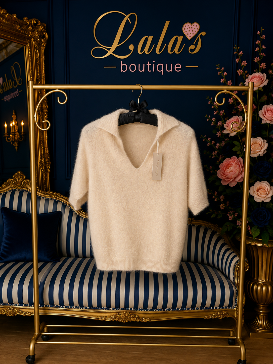 ALPACA V NECK COLLARED JUMPER