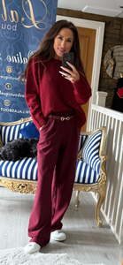 RED JEWEL BACK JUMPER