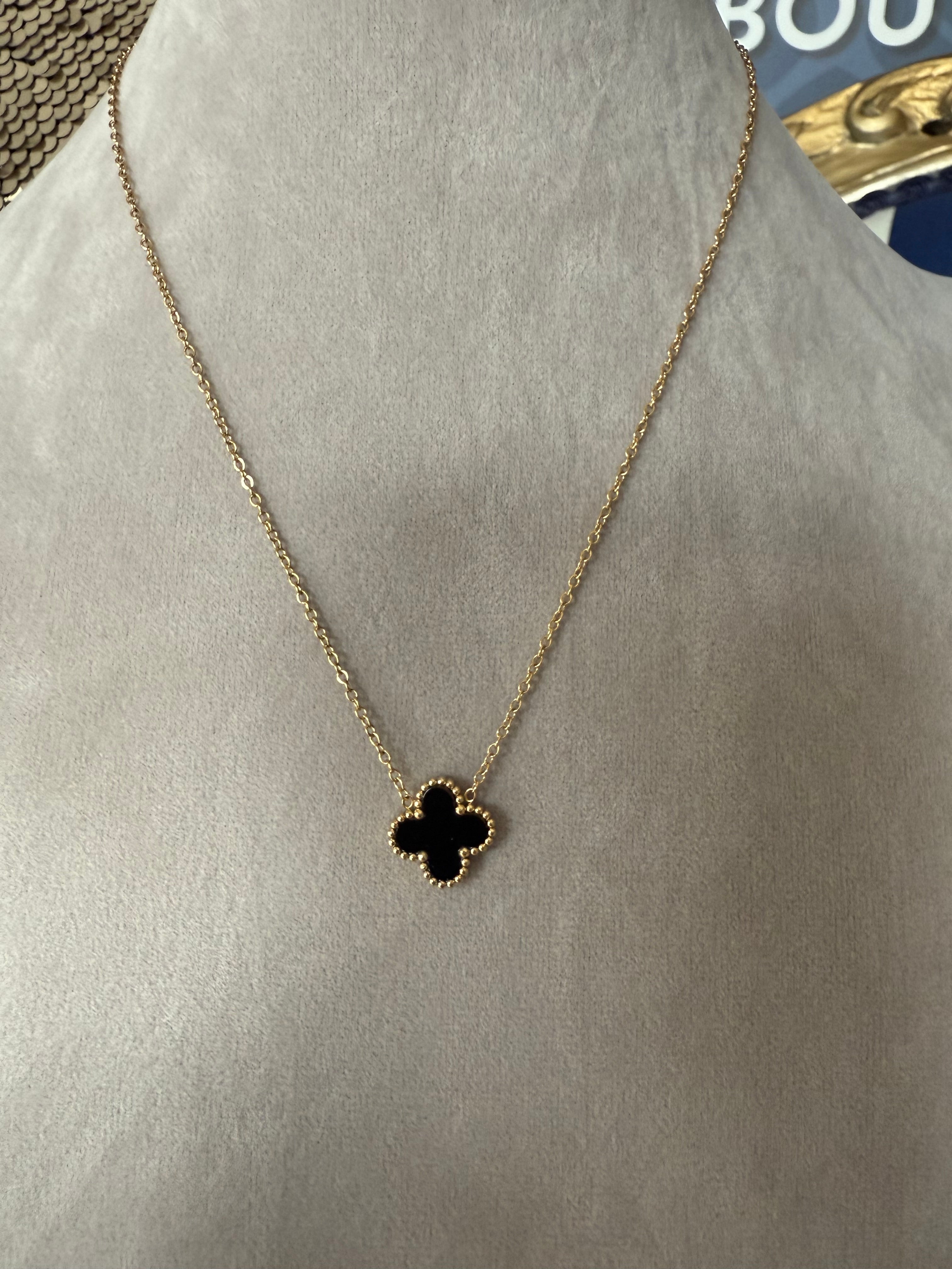 BLACK CLOVER NECKLACE