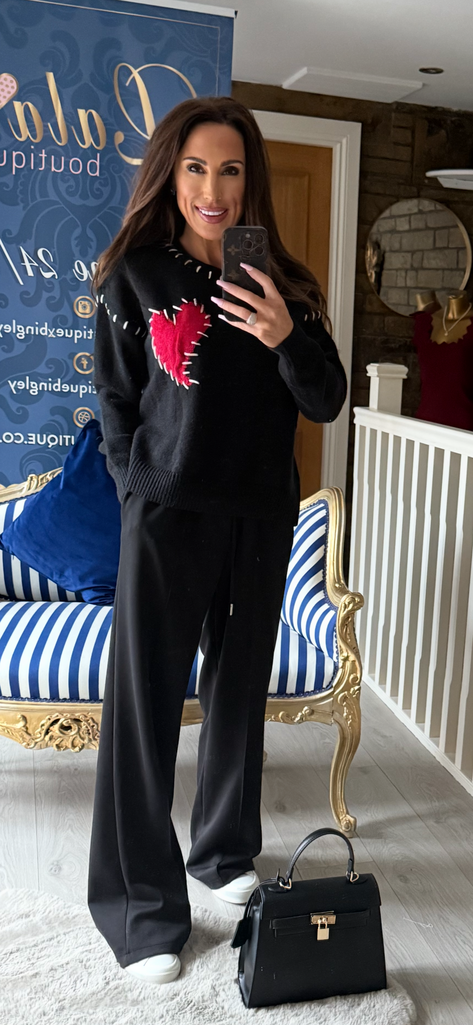 HEART ❤️ BLANKET STITCH JUMPER