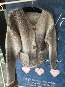 COFFEES & CREAMS  GOLD BUTTON CARDIGAN