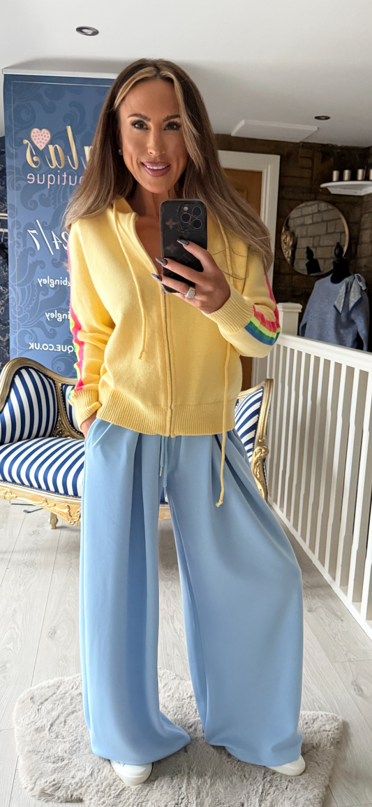 YELLOW RAINBOW HOODY 🌈