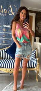 RAINBOW SATIN CAMISOLE