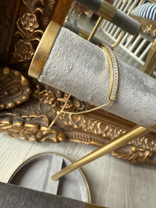GOLD DIAMANTÉ SLIDING-CLASP BRACELET