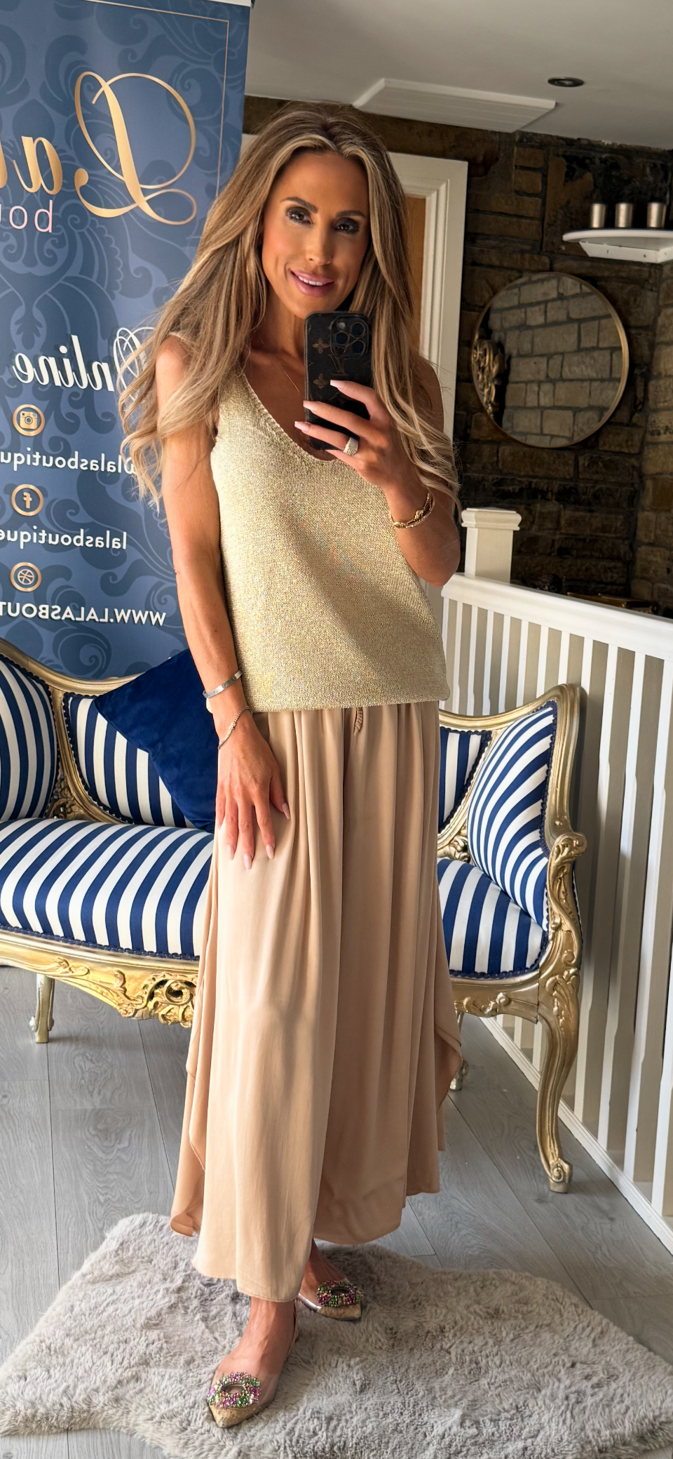CAMEL FLUID TROUSERS