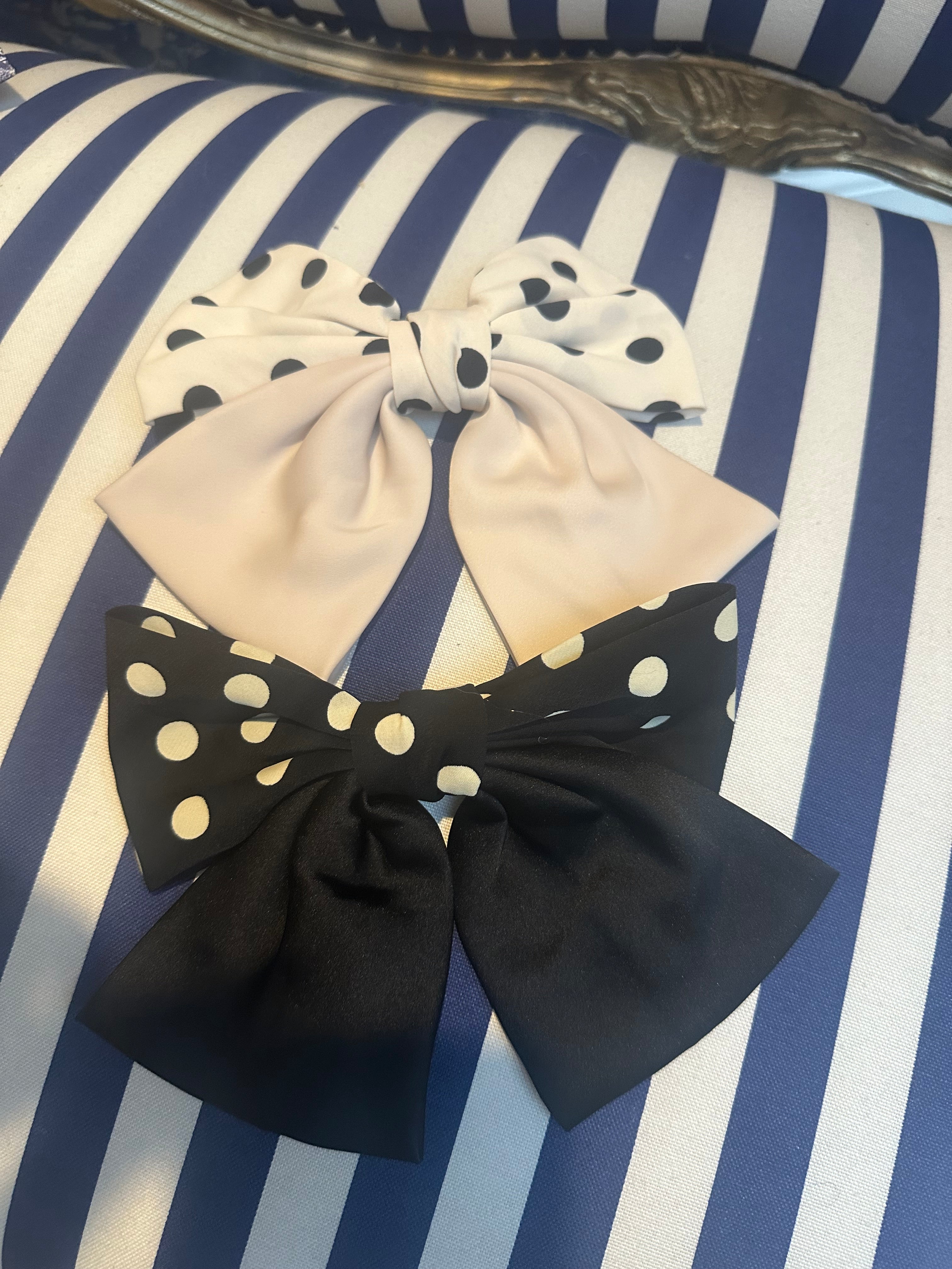 POLKADOT BOW CLIP