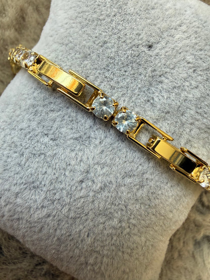 GOLD TENNIS BRACELET