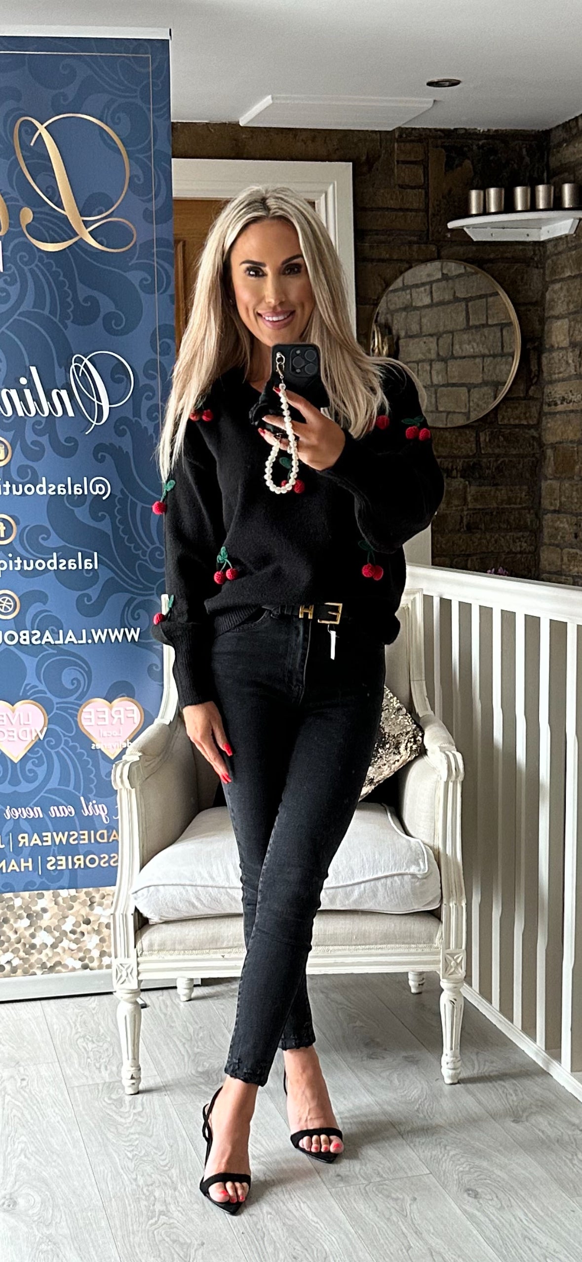 BLACK LUX CHERRY JUMPER