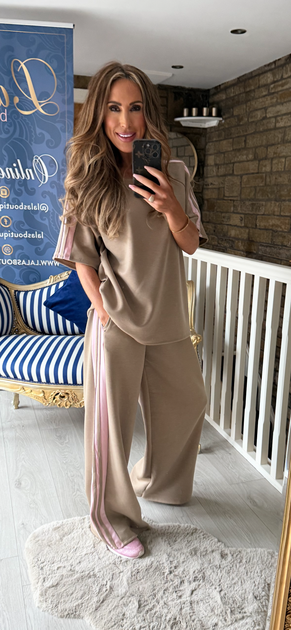 MOCHA & BLUSH LOUNGE CO-ORD