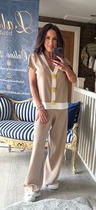 CAMEL & OFF WHITE CO-ORD