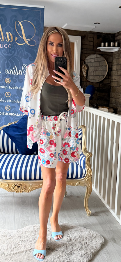 FLORAL SHORTS CO-ORD